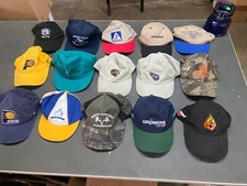 LOT OF  15 TRUCKER HATS Mesh Snap Back Slider Vintage Various Lot 6