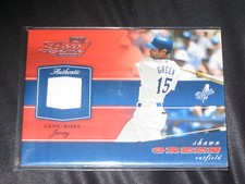 SHAWN GREEN 2002 STAR GENUINE CERTIFIED AUTHENTIC BASEBALL GAME USED JERSEY CARD