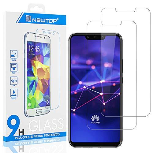 N NEWTOP [2 Pezzi] Pellicola GLASS FILM Compatibile per Huawei Honor Play (M5f)