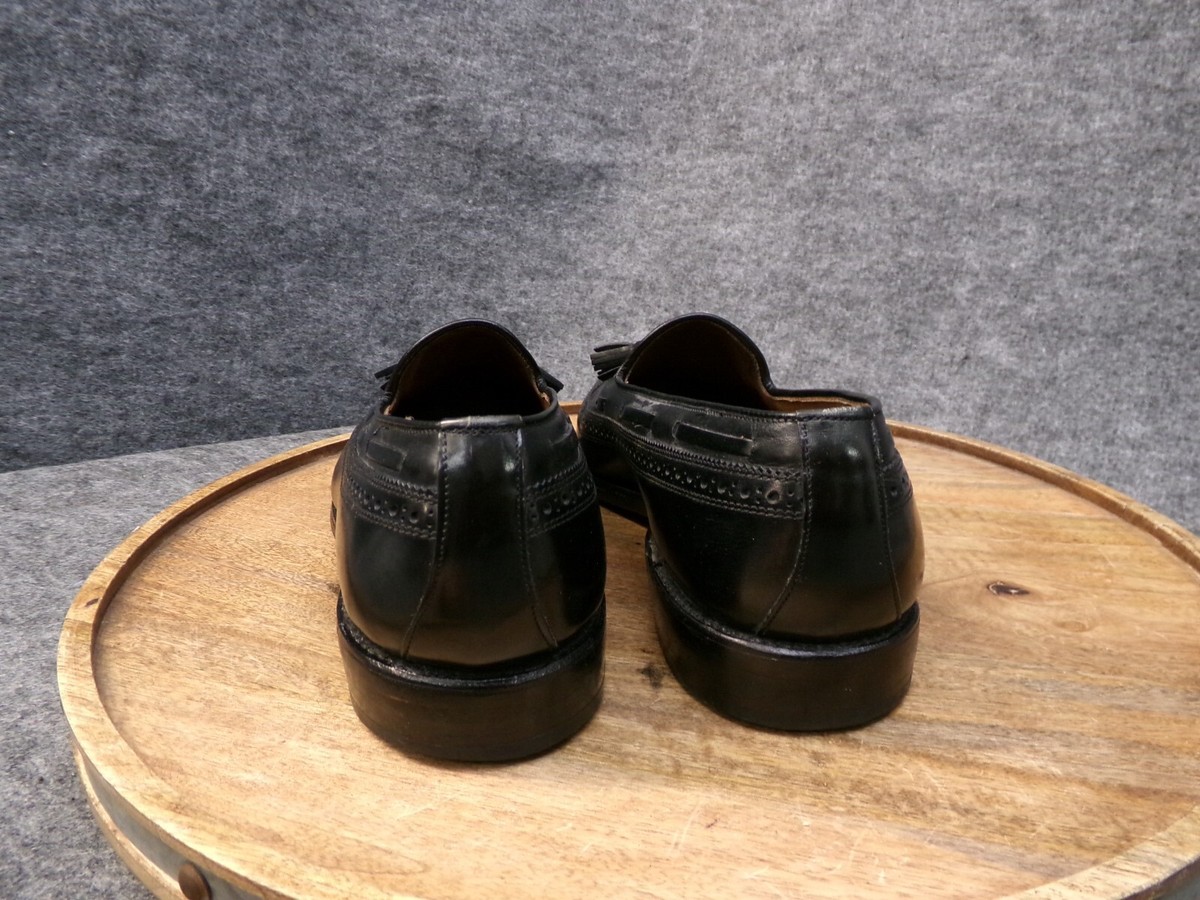 Allen Edmonds Manchester Black Leather Tassel Slip-on Dress 