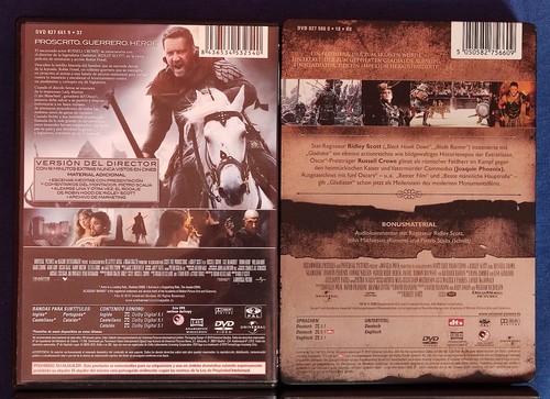 DVD Russell Crowe: Una mente maravillosa, Robin hood, Gladiator, Red de mentiras - Imagen 2 de 3