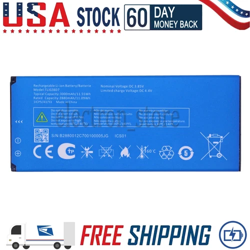 For TCL 4188S TCL ION X ION Z TCL T430W T607DL Cell PHONE BATTERY TLi028D7