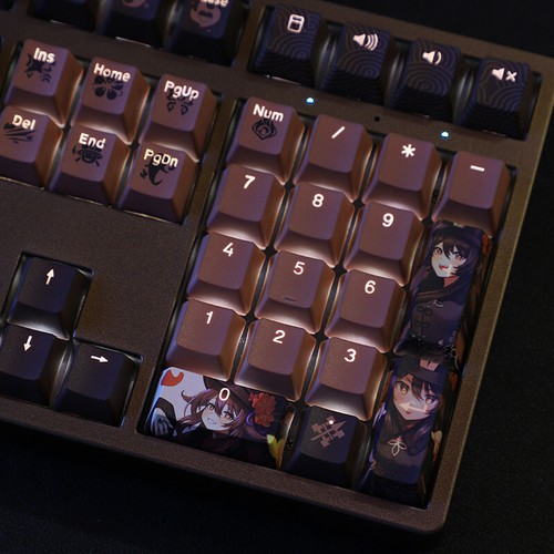 Genshin Impact Hu Tao Keycaps For Cherry MX Keyboard Light transmission - Picture 6 of 9