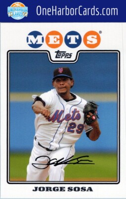 2008 Topps New York Mets Baseball Card #283 Jorge Sosa | eBay