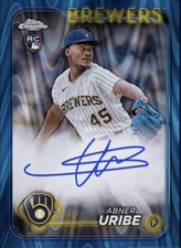 2024 Topps Chrome Update Blue Rookie RC Signature Auto ABNER URIBE Digital