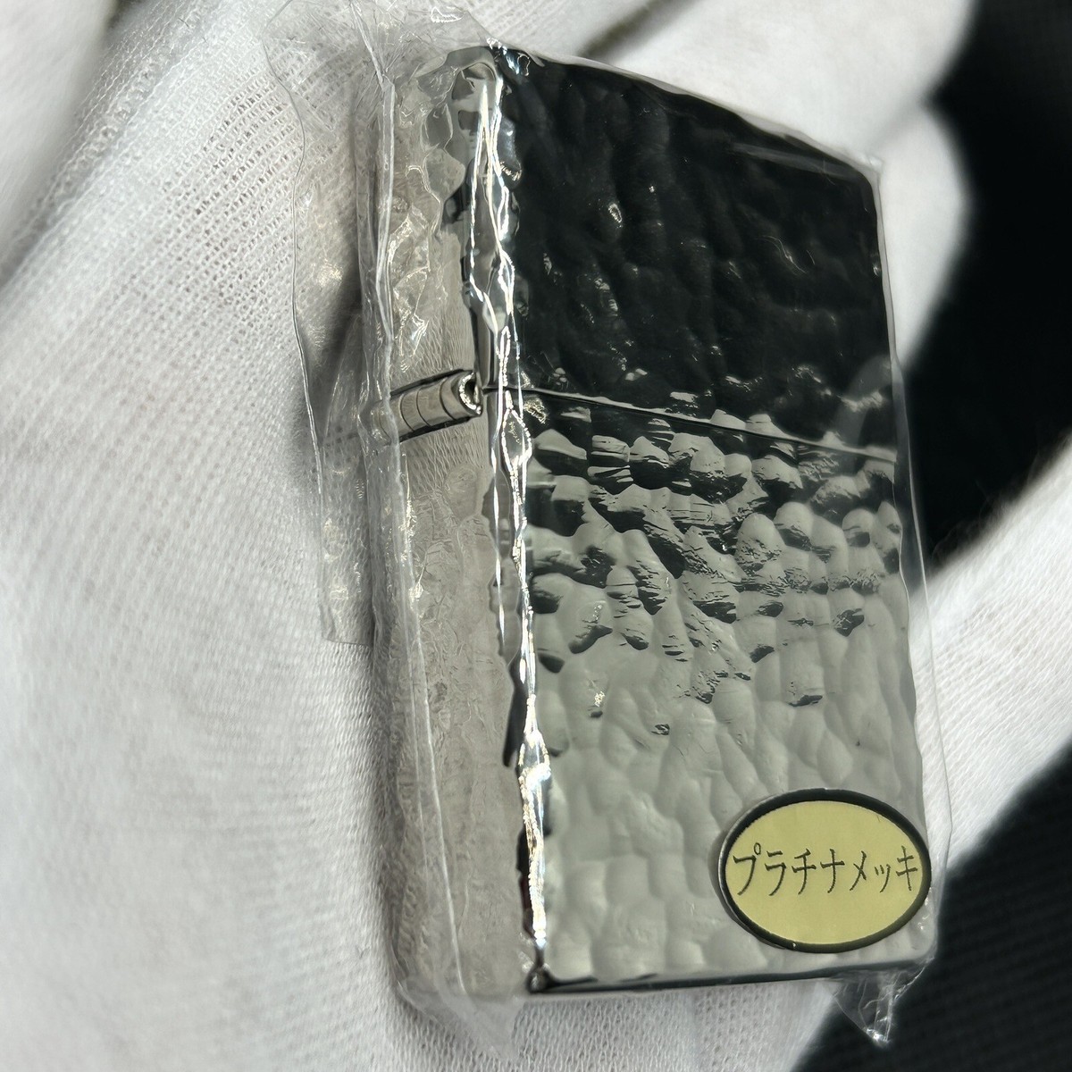 Zippo 5 Sided Processing Hammer Tone Silver Platinum Plate New | eBay