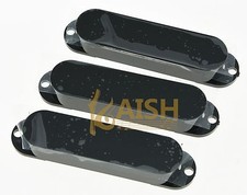 Black ST Closed Single Coil Pickup Cover Sealed Pickup Covers for Strat