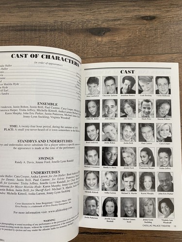 2005 Playbill Palace Theatre Present All Shook Up Chicago - Picture 2 of 3
