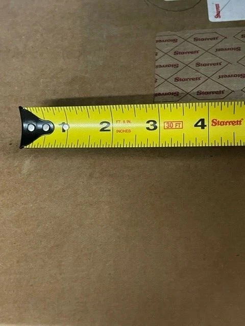Cinta métrica exacta Starrett KTX1-30-N 1" x 30' EN STOCK Foto 3 de 4