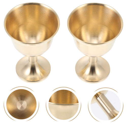  2 piezas taza de cobre camarero suministros para casa rodante copas de martini vajilla de vino - Imagen 1 de 12