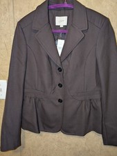 LOFT ANN TAYLOR WOMENS PEPLUM ALL BIZ BLAZER NEW W/TAG CLASS  STYLE SIZE 6