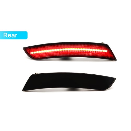 Smoked Front&Rear Bumper For 2016-2023 Chevy Camaro LED Side Marker Light Lamps - Picture 4 of 9