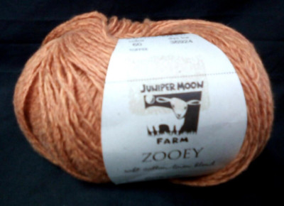 JUNIPER MOON FARM ZOOEY YARN COLOR TOFFEE COTTON / LINEN 100 gm / 284 yds