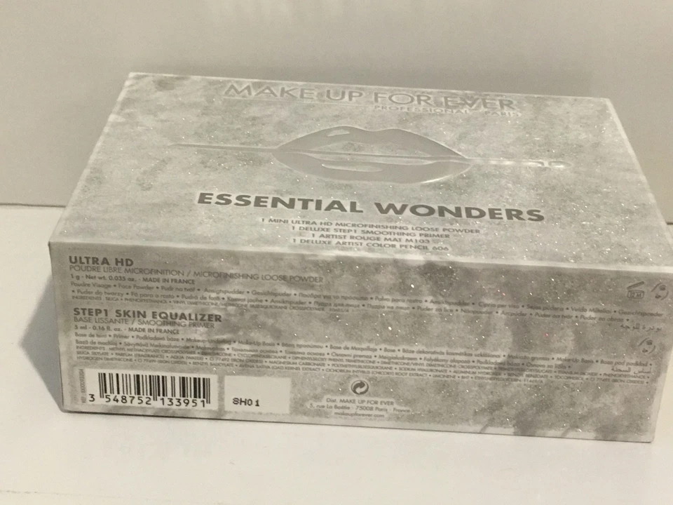 Make Up For Ever ESSENTIAL WONDERS Gift Set For Eyes, Lips & Skins 4 Pieces NIB - Image 3 of 4