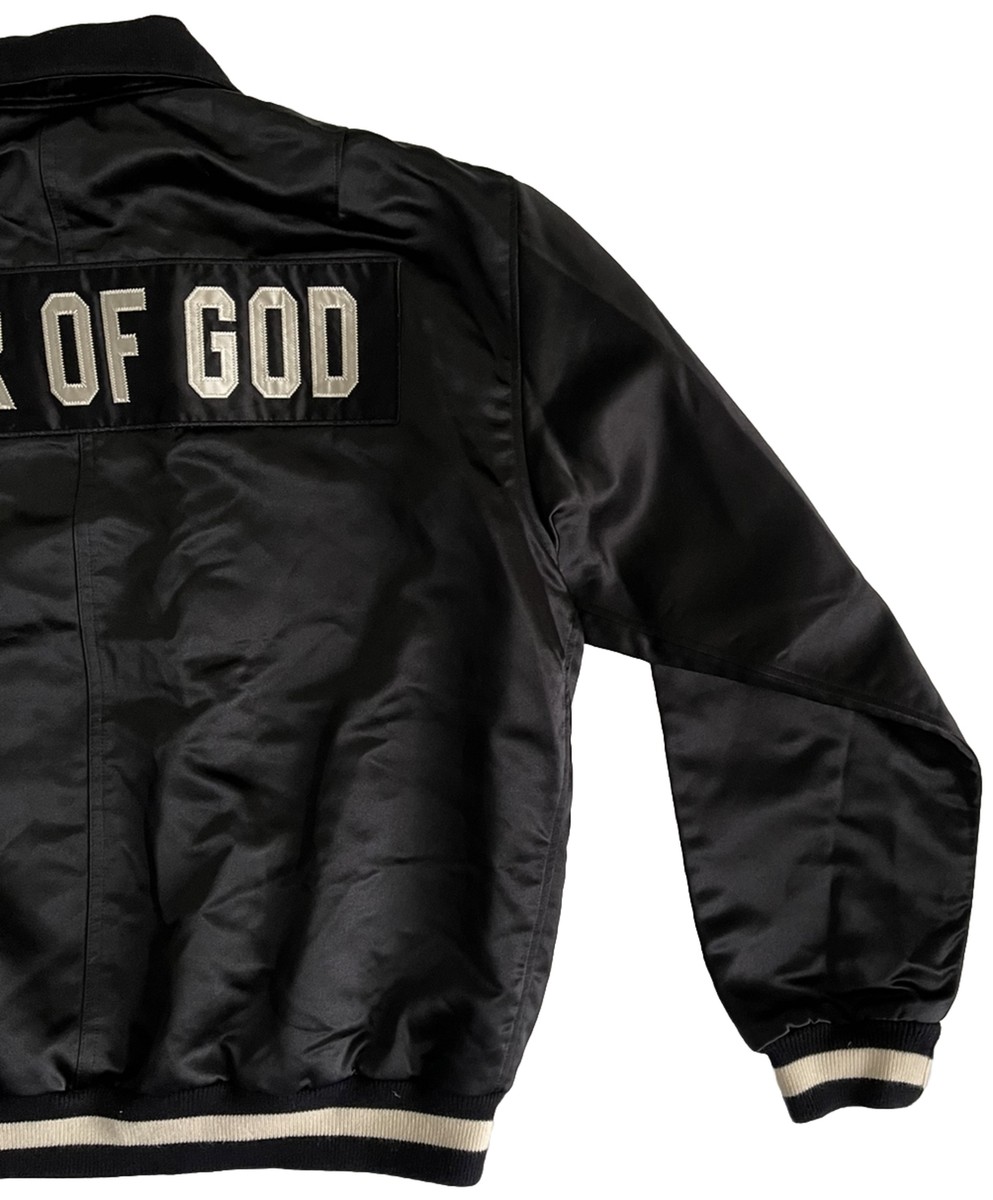 Fear of God 5th Collection SATIN Half Zip BLACK Varsity Fear of God 5th Collection SATIN Half Zip BLACK Varsity