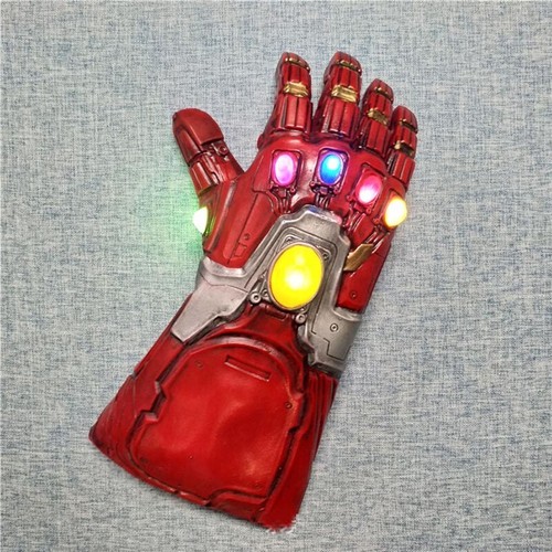 Guantes Infinitos Iron Man Guantelete LED Juegos con disfraces de látex para niños Endgame Tony Stark - Imagen 2 de 4