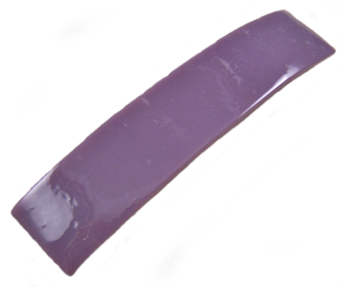 Stained GLASS BARRETTE 3.5" 90mm Purple Mauve Amethyst Simple Hair Clip Slide - Picture 1 of 7