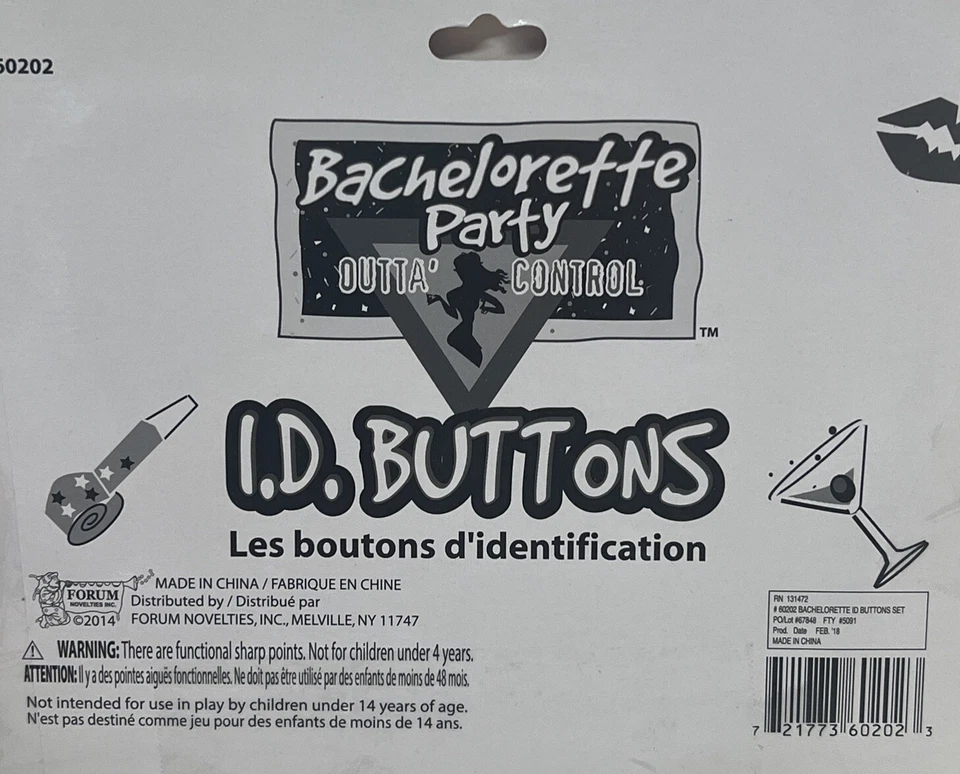 Botones de identificación de despedida de soltera Foto 2 de 2