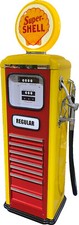 Shell Vintage Retro Petrol Pump Tool Box - Antique 50's Style - Illuminated