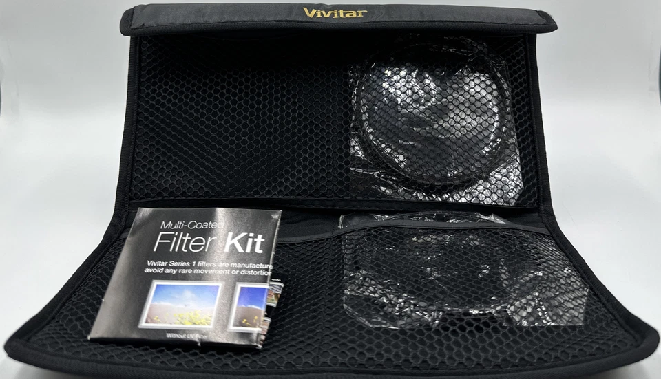 Vivitar VIV-FK3-95 Filter Kit 95mm UV/CPL/FLD, 2 Piece & Wallet NIB - Image 3 of 4