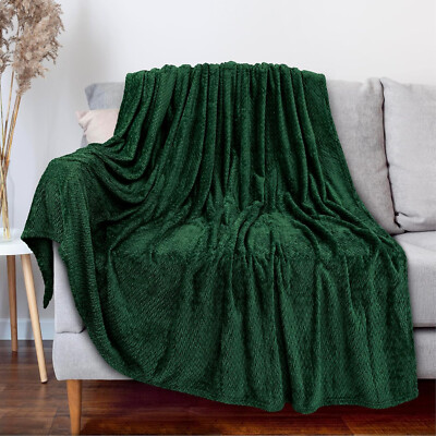 Forest Green Dark Green Throws For Sofas Forest Green Chunky Knit