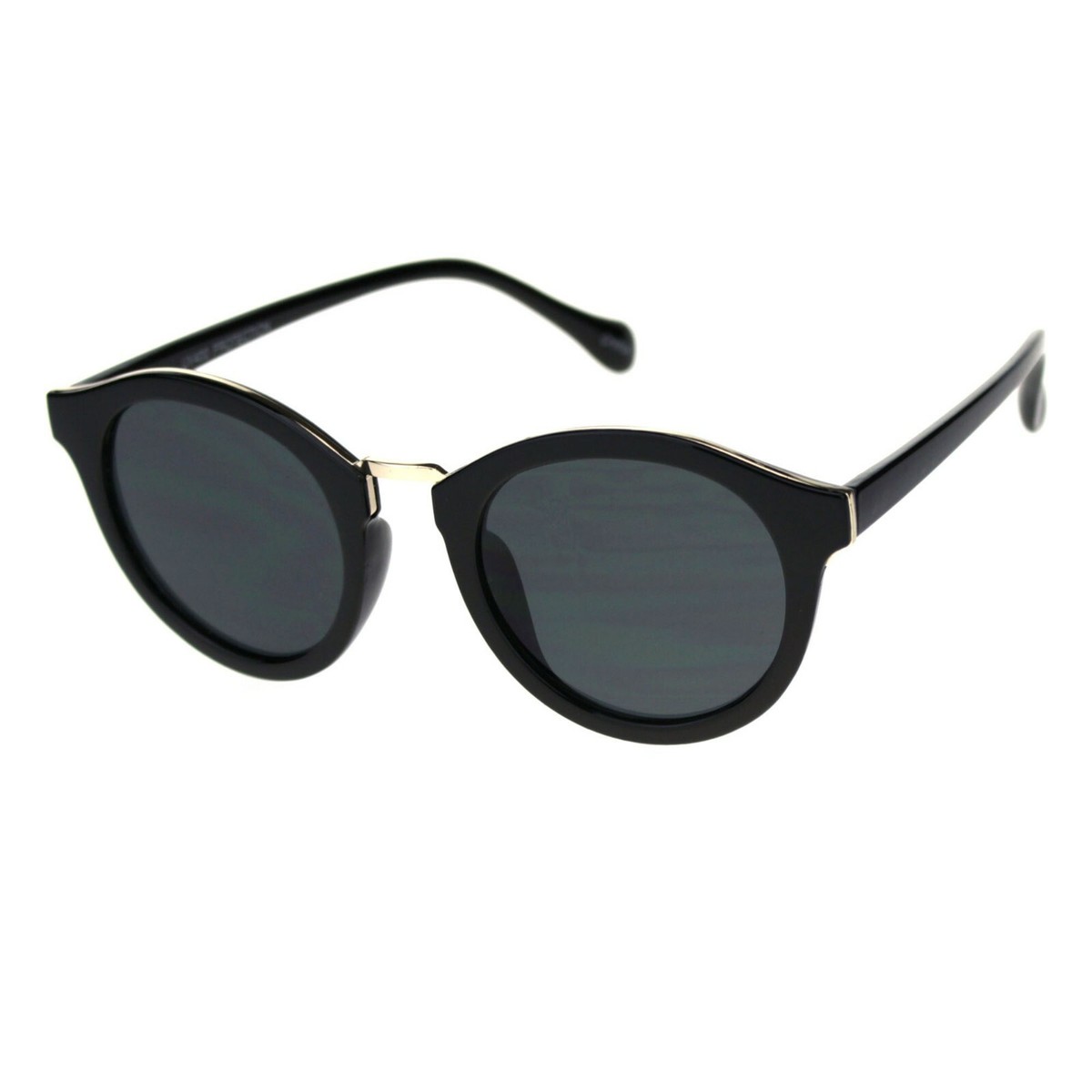 Round Sunglasses with Stud Accents and Metal Bridge M10056 Rimless Round Wholesale Bulk Sunglasses - Frontier  main image 2