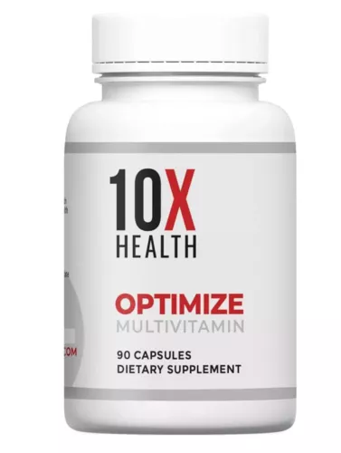 Authentic 10X Health Optimize Methylated Multivitamin 90 Caps EXP 07/2026