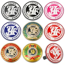 Emblems JAF Logo 20 40 50 YEAR Japan Automobile Federation JDM Car Grille Badge