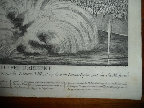 1750-Johann Weis-Le Bas-Strasbourg-ACQUAFORTE- FUOCHI ARTIFICIO Representation.. - Picture 6 of 12