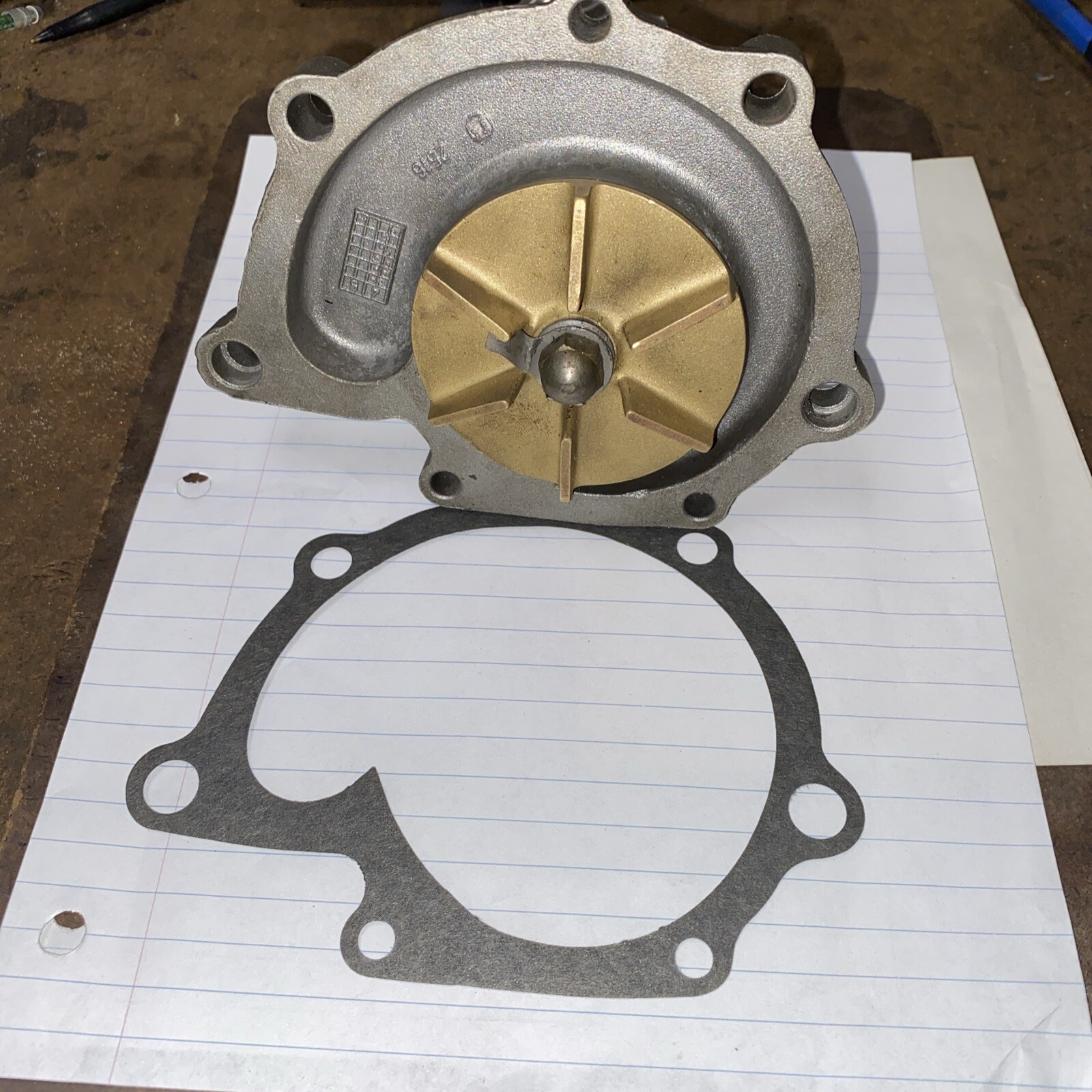 FERRARI 308 328 MONDIAL BIG BEARING WATER PUMP 2 YEAR  WARRANTY REBUILT EXCHANGE