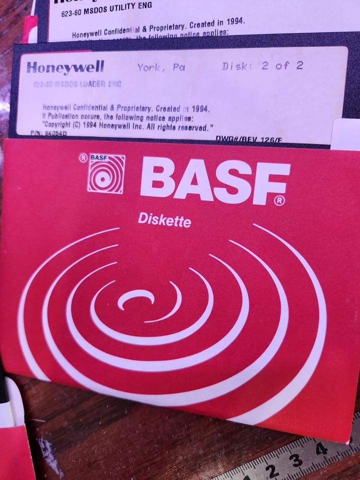 Honeywell IPC 623 серии - оригинальные диски - версия 4.2-4.3 (6) 5.25" диск всего - Изображение 3 из 4