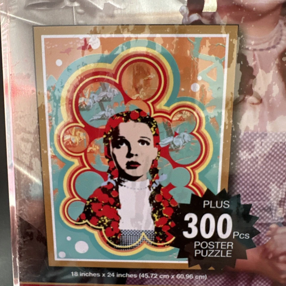 Nuevo en Paquete El Mago de Oz Nuevo Sellado Lata 2 Puzzles 300 Póster 500 Coleccionistas de Imágenes Foto 4 de 4
