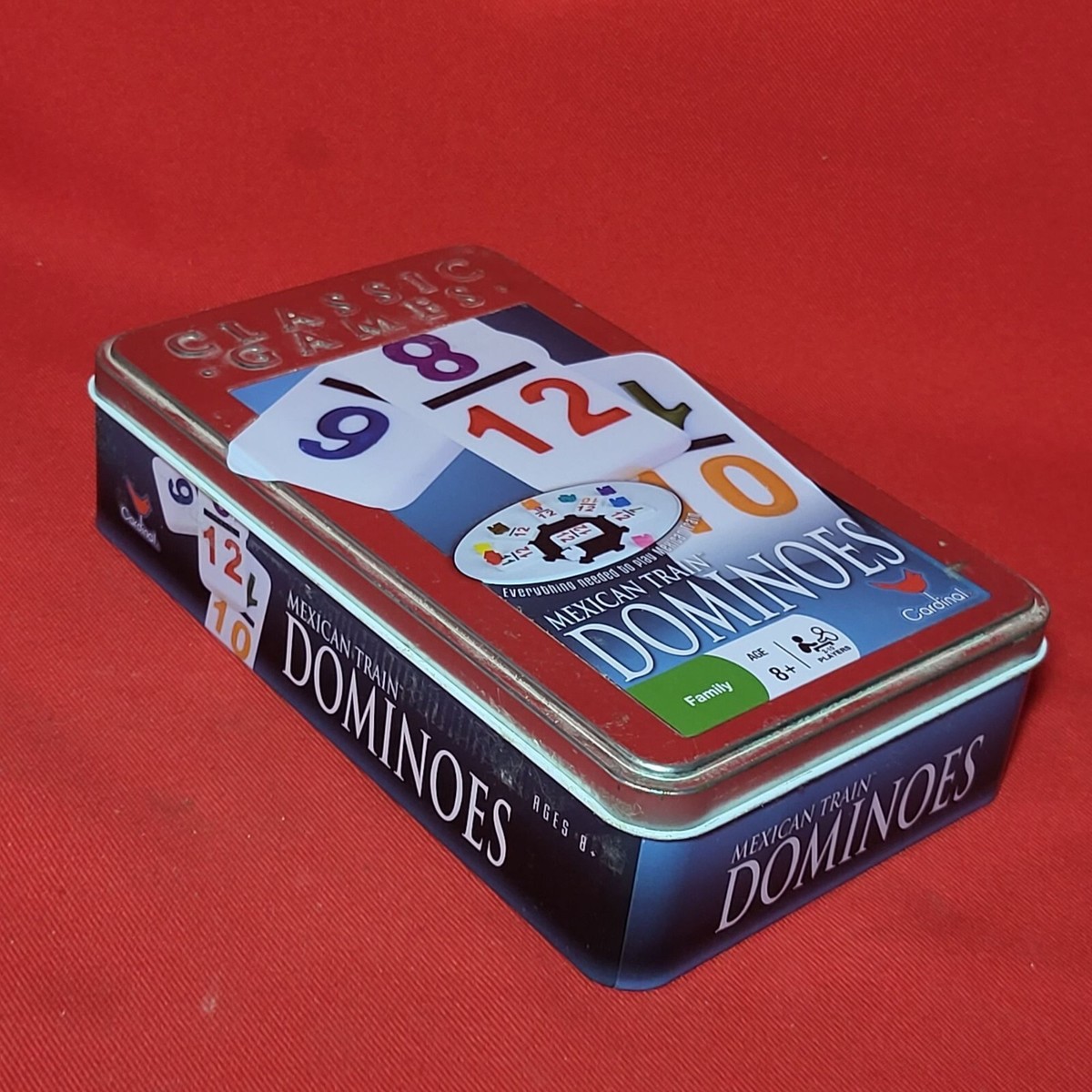 トランプ Cardinal Mexican Train Dominoes Cardinal Mexican Train Dominoes Game for Families & Kids