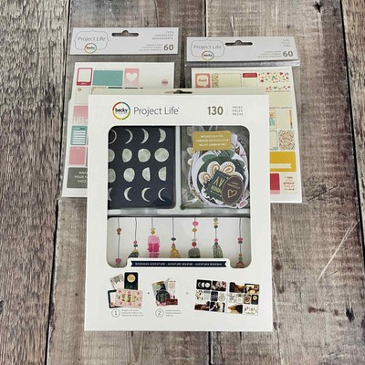 Lot of 3 NEW Project Life Becky Higgins Card Kits Girl, Teen, Bohemian Adventure