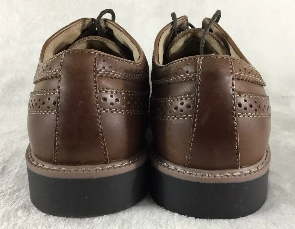 GH Bass Shoes Mens 8.5M Brown Leather Windsor Wingtip Dress  display picture 1