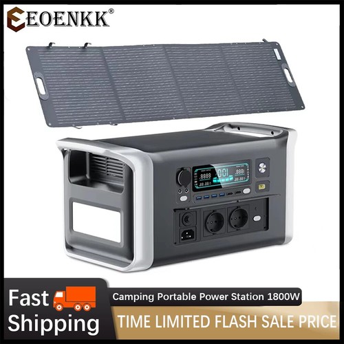 Camping Portable Power Station 1800W 200W Solar Panel 1024Wh Lifepo4 Solar - Picture 3 of 7