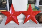 Vintage Texaco Porcelain Enamel Stars Gas Station