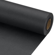 Wrapping Paper, 20" x 600"(49') 70 GSM Craft Paper Packing Paper Black