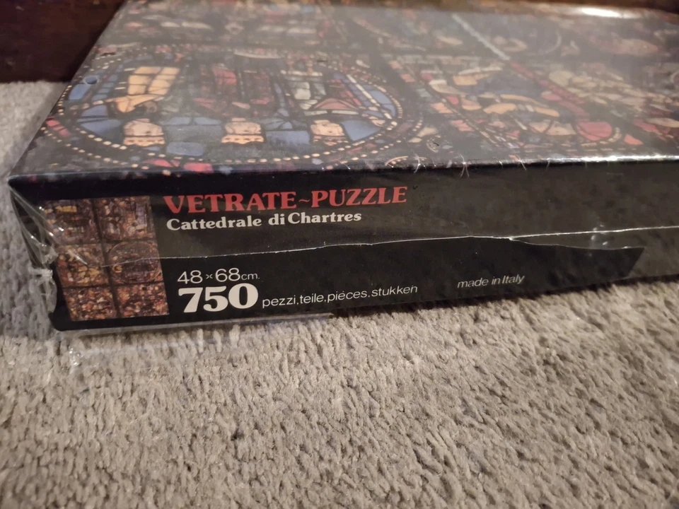 Cattedrale di Chartres STAINED GLASS Jigsaw PUZZLE 750pc Cathedral New Sealed - Image 4 of 4
