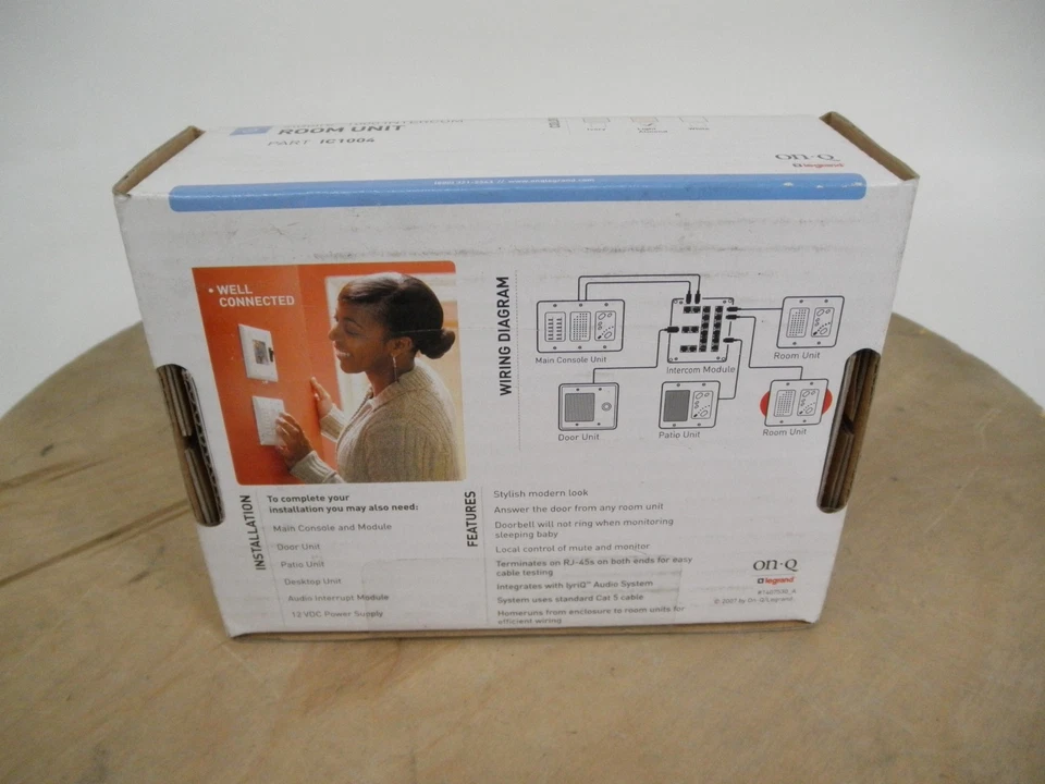 Unidad de habitación de intercomunicación On-Q/Legrand InQuire 1000 (IC1004) almendra ligera nueva sellada Foto 4 de 4
