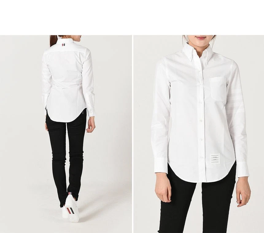 Thom Browne Camicia da donna diagonale (bianco) 60273465