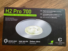 H2 Pro 700 Dimmable fire-rated LED 11W Downlight IP65 matt white Bezel