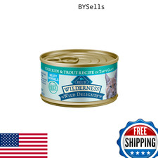 Blue Buffalo Wilderness Wild Delights Meaty Morsels Wet Cat Food - Chicken & Tro