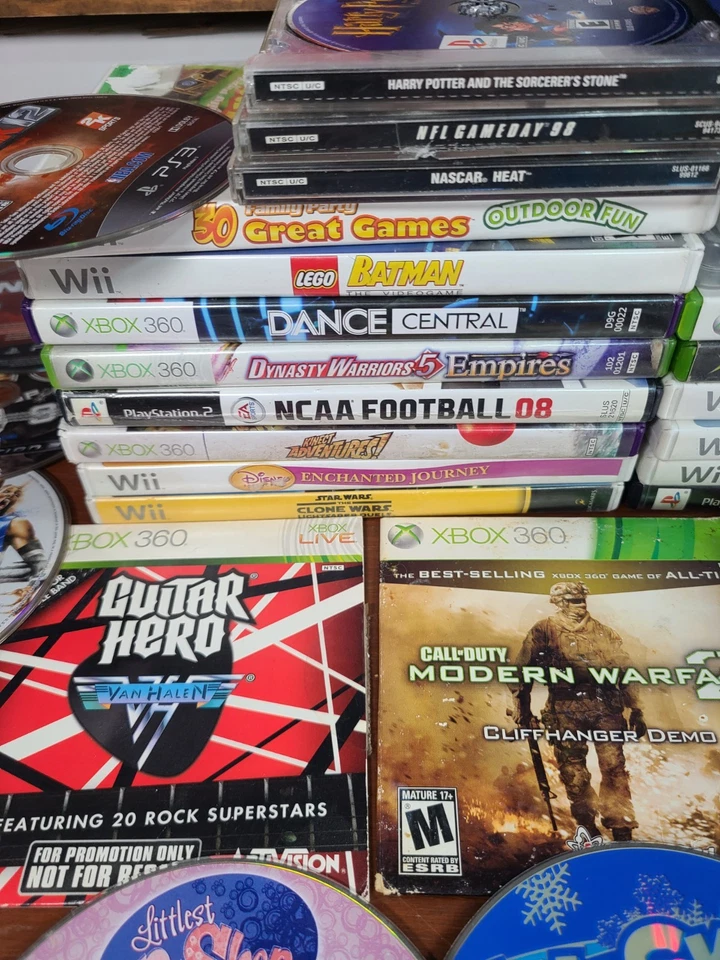 Video Game Lot Of 89 Scratched Non Working PS1/2/3/4 WII GC XBOX OG/360 AS IS - Image 2 of 4
