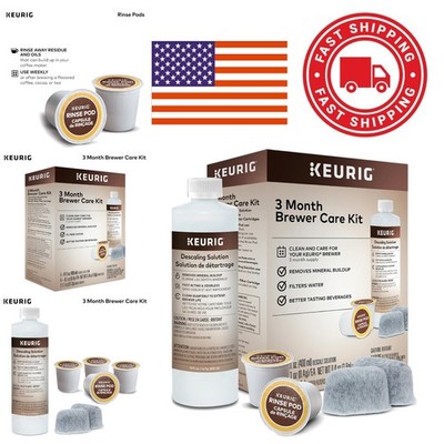 Coffee Maker Maintenance Kit Includes 1 Descaling Solution 2 Filter Cartridges
