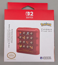 NEW SEALED HORI 24-Game Card Case for Nintendo Switch 2 Pokemon Pixel Art Red