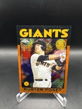 2021 Topps Chrome Buster Posey  Mojo Refractor Buster Posey #86B-58 Orange /25