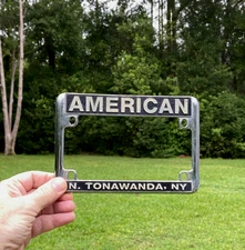 American Harley-Davidson Dealership License Plate Frame N. Tonawanda New York