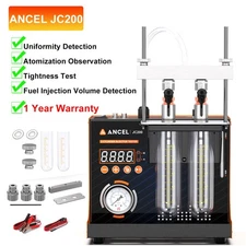 ANCEL JC200 Fuel Injector Cleaner Tester Automotive Injector Cleaning Machine