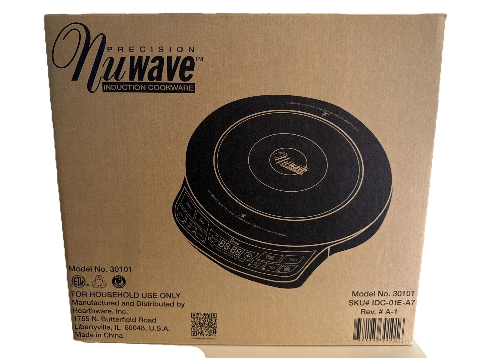 NuWave Precision Induction Cookware Cooktop Countertop Burner 30101 Boxed NEW